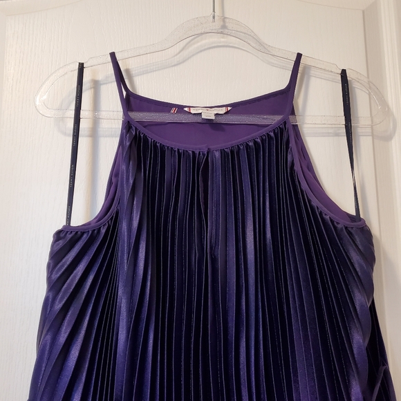 Tommy Hilfiger- Purple to Silver Ombre Pleated Maxi Dress (size 36) - Picture 4 of 17